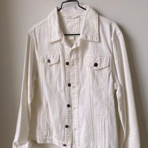 Denim jacket in Off White color